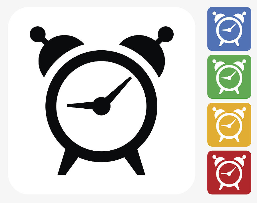 900x710 Alarm Clock Icon Flat Graphic Design Drawing