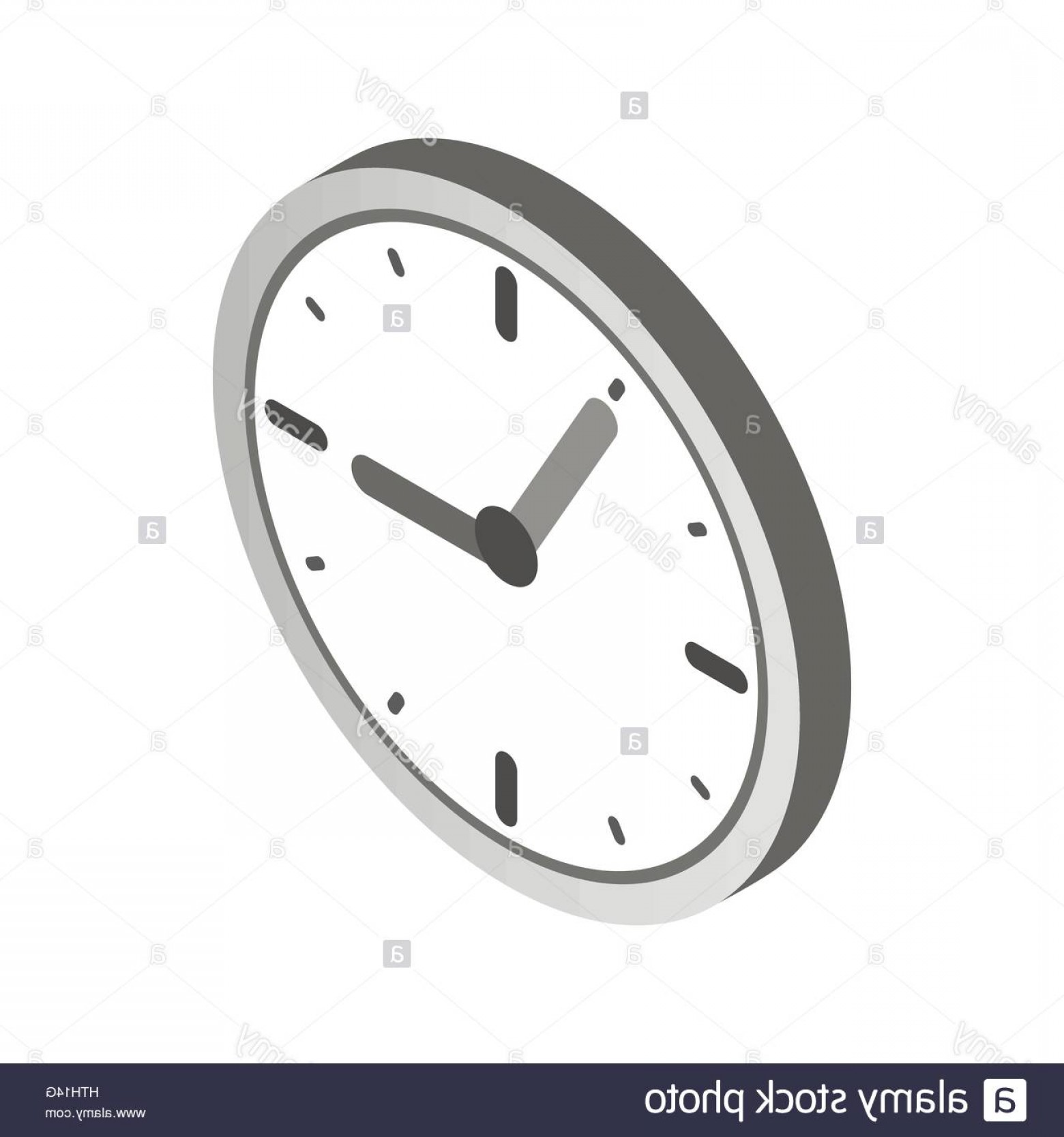 1560x1668 Stock Photo Wall Clock Icon Isometric D Style Soidergi
