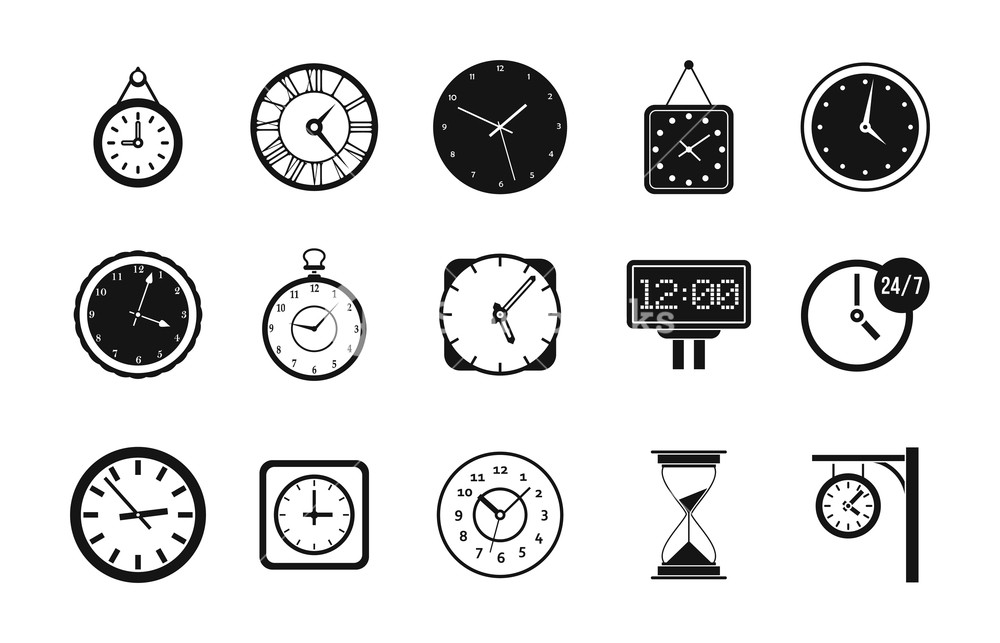 Wall Clock Icon at Vectorified.com | Collection of Wall Clock Icon free ...