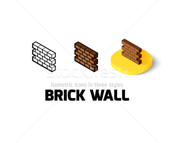 600x493 Brick Wall Icon In Different Style Vector Illustration Sidmay