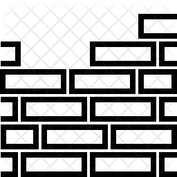 256x256 Build Wall Icon Of Line Style