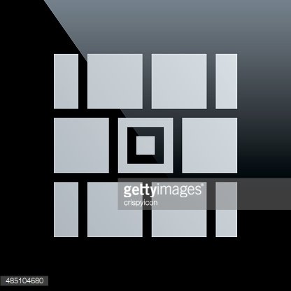 416x416 Wall Icon On A Black Premium Clipart
