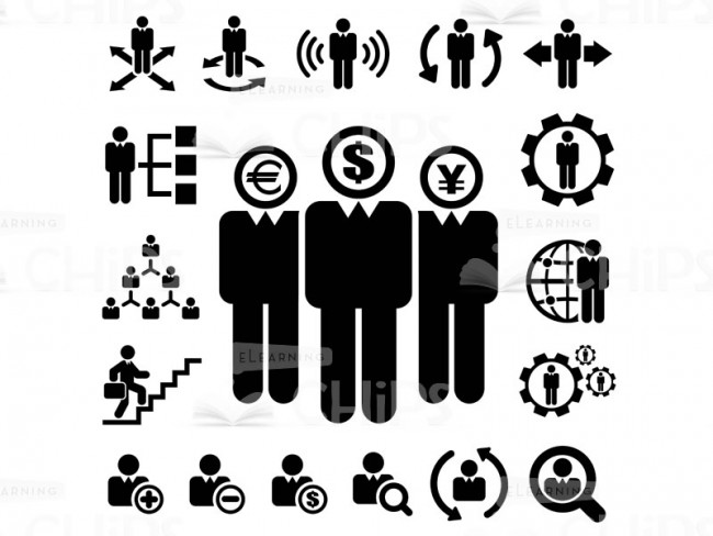 650x488 Wall Street Sharks Icon Set