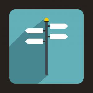 300x300 Wall Street Sign Icon In Black Style Isolated On White Background