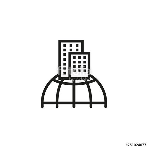 500x500 Wall Street Line Icon Stock Image And Royalty Free Vector