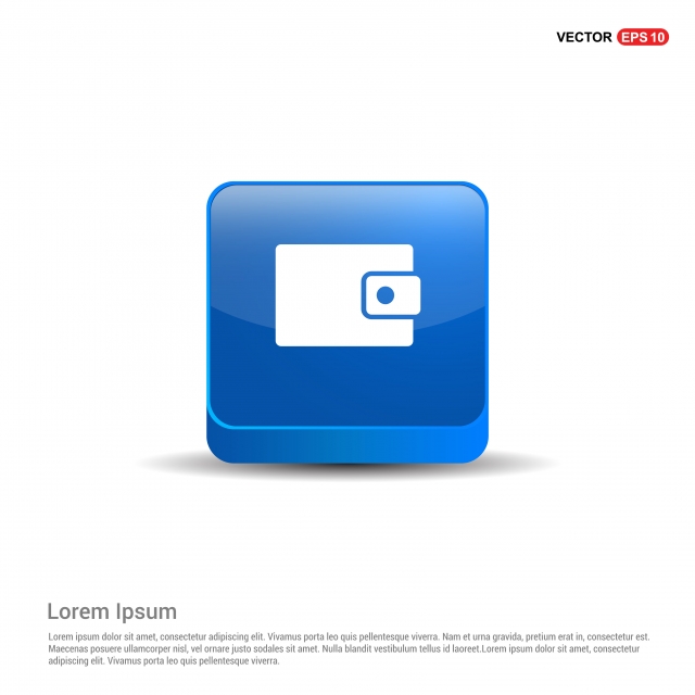 640x640 Pocket Wallet Icon Blue Button, Accessory, App, Application Png