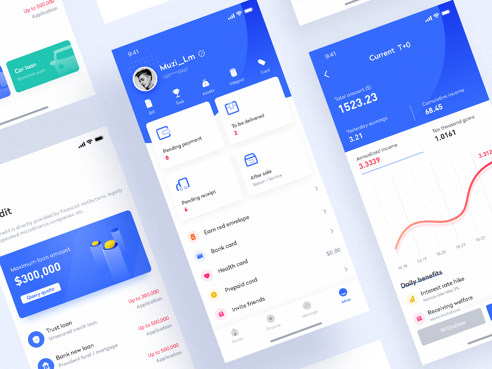 1600x1200 Wallet App Interface Design