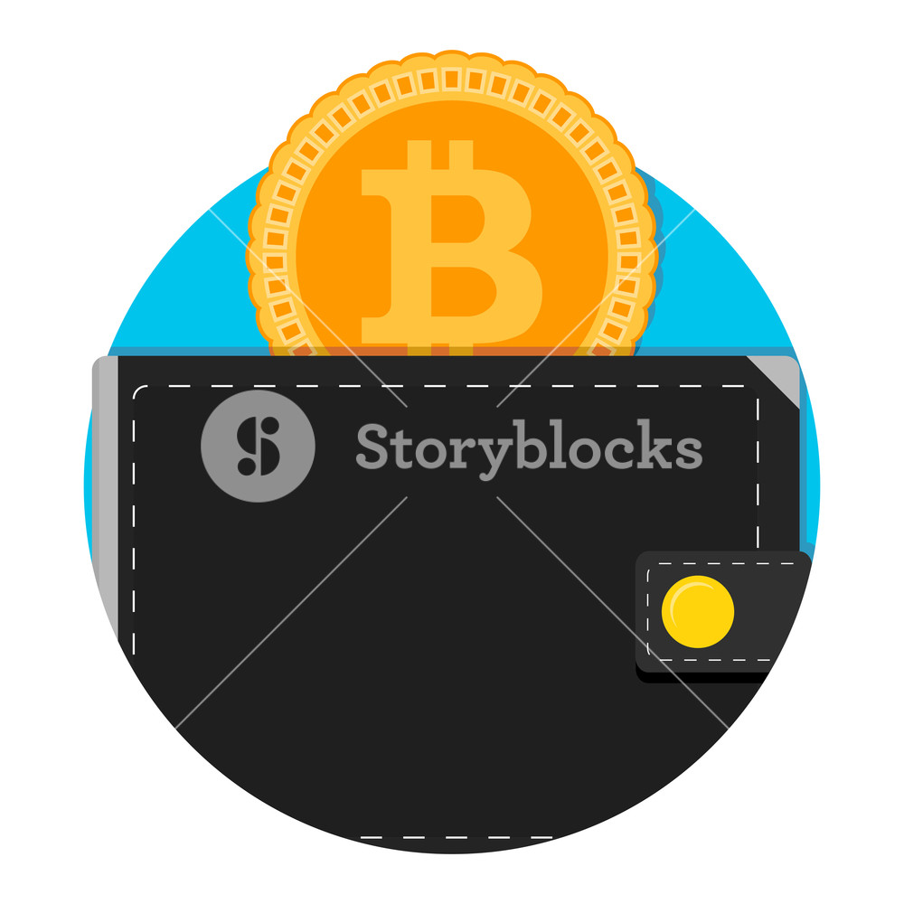 1000x1000 Electronic Wallet For Bitcoin Application Icon Money Bitcoin