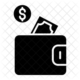 256x256 Wallet Icon Of Glyph Style