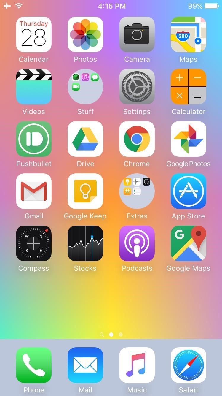 749x1334 How To Get Circular Folders On Your Iphone's Home Screen Ios