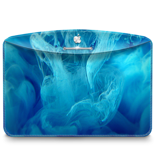 512x512 Folder Abstract Blue Smoke Icon Darktheme Folder Iconset Emoopo