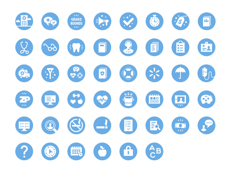 800x600 Walmart Annual Enrollment Icon Set