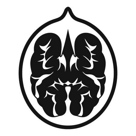 450x450 Walnut Icon, Simple Style Royalty Free Vector Graphics