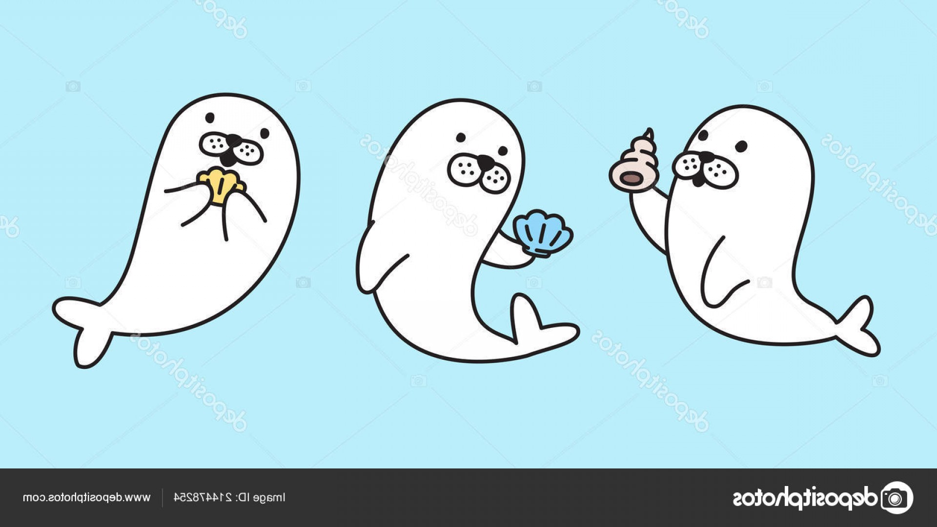 1920x1080 Stock Illustration Seal Vector Logo Icon Walrus Soidergi