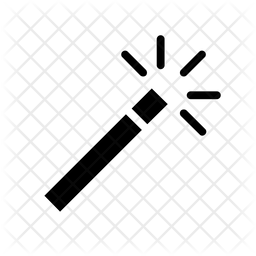 256x256 Magic Wand Icon Of Glyph Style