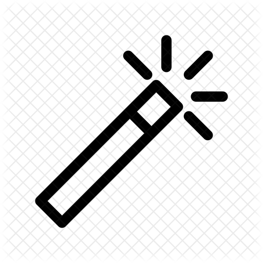 512x512 Magic Wand Icon Of Line Style