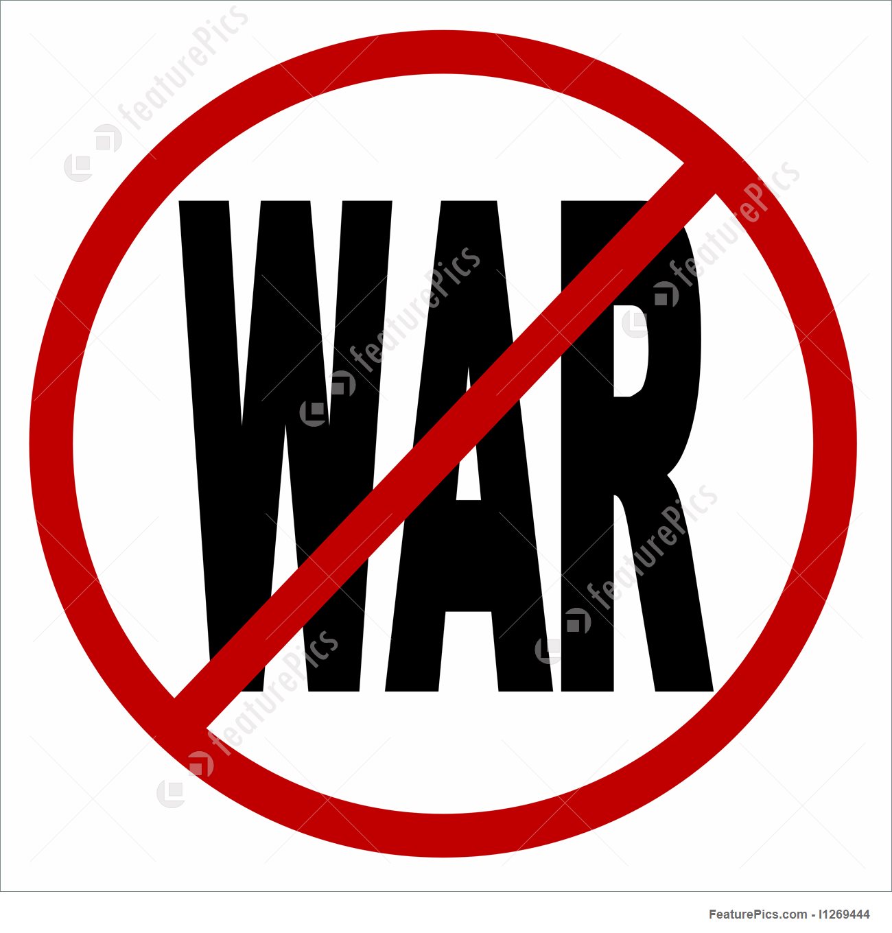 1300x1360 No War Icon Stock Illustration
