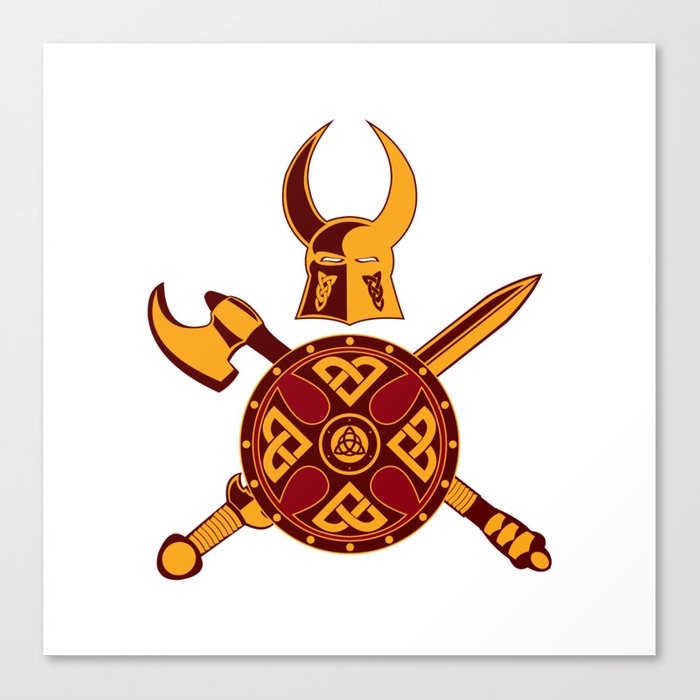 700x700 Norse War Icon Canvas Print