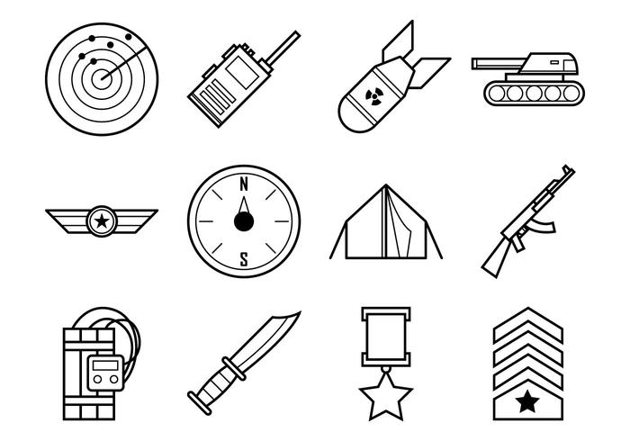 700x490 World War Icon Vector Pack