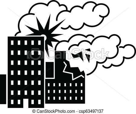 450x377 City Bomb War Icon, Simple Style City Bomb War Icon Simple