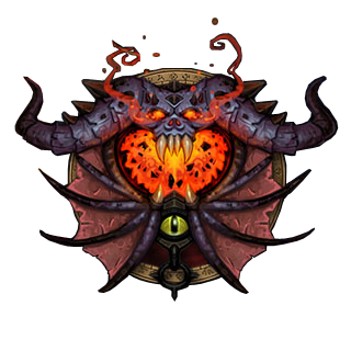 320x320 Warlock Crest Fanbased Azeroth In Game Icon, Warlords