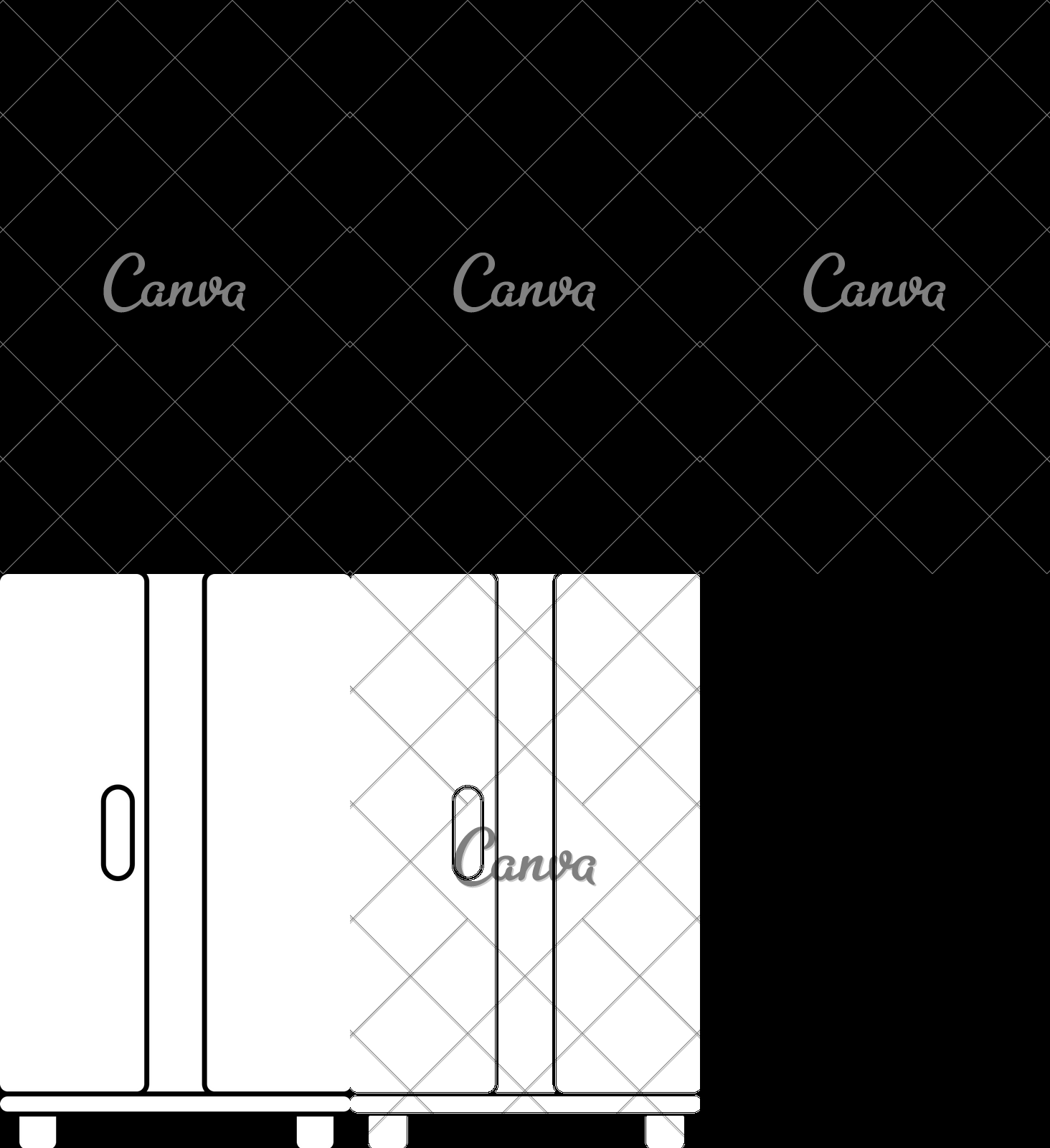 1464x1600 Wardrobe Icon In Black For Household