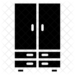 256x256 Wardrobe Icon Of Glyph Style