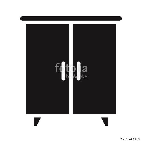 500x500 Wardrobe Icon Vector Stock Image And Royalty Free Vector