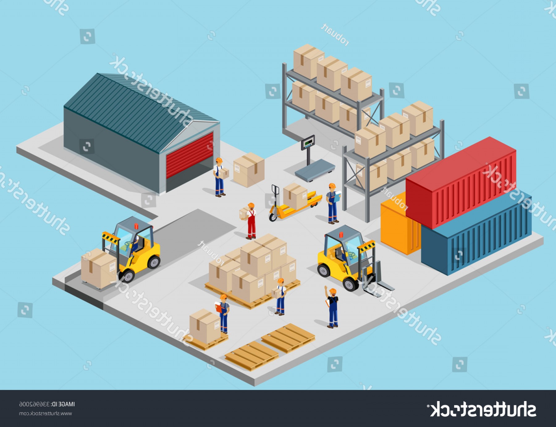 1800x1383 Icon D Isometric Process Warehouse Interior Soidergi