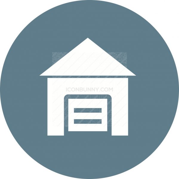 600x600 Warehouse Flat Round Icon