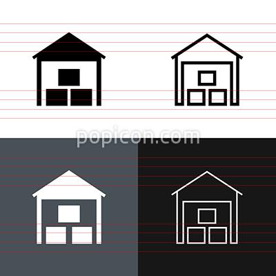 400x400 Warehouse Icon Set