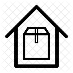 256x256 Warehouse Icon Of Line Style