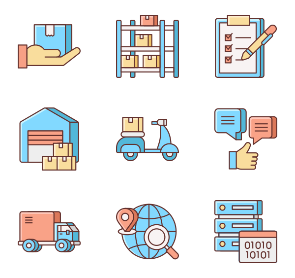 600x564 Warehouse Icons