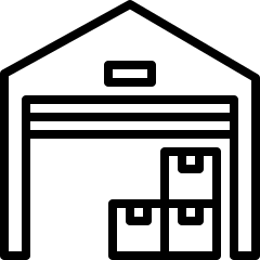 240x240 Warehouse Icon Black