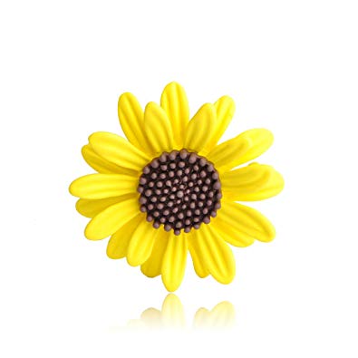 395x395 Mechosen Yellow Sunflower Warm Icon Brooches Pin