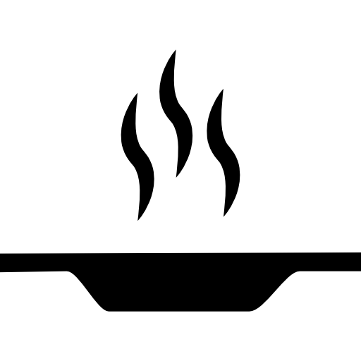 512x512 Flat Plate With Hot Food From Side View Icons Free Download