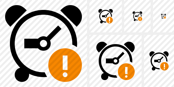 580x290 Alarm Clock Warning Icon Symbol Duo Professional Stock Icon