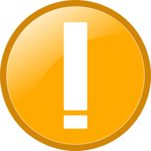 300x300 Warning Icon Clip Art