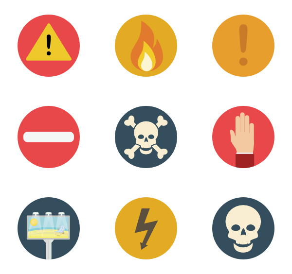600x564 Warning Icons