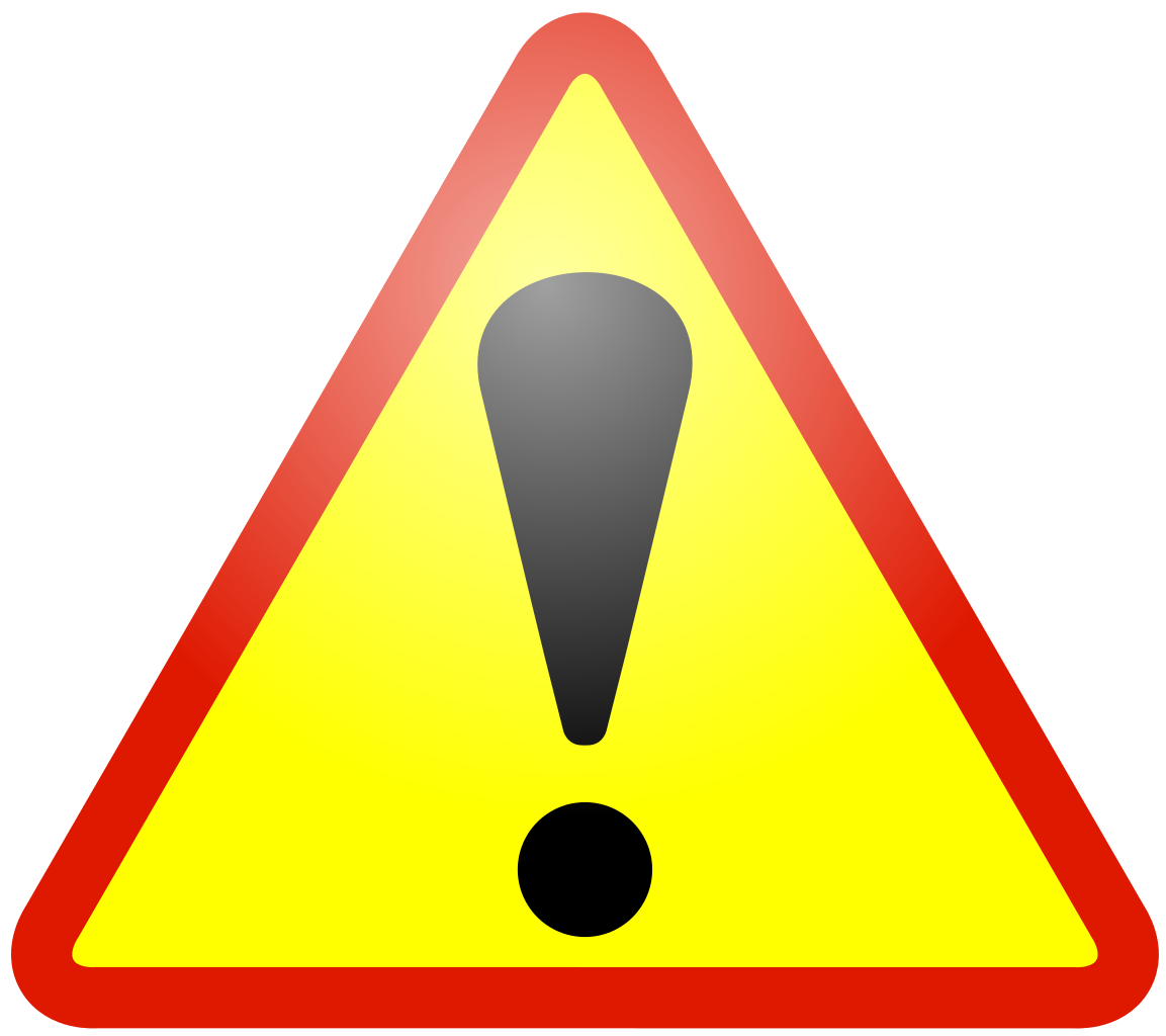 1153x1024 Warning Icon Png