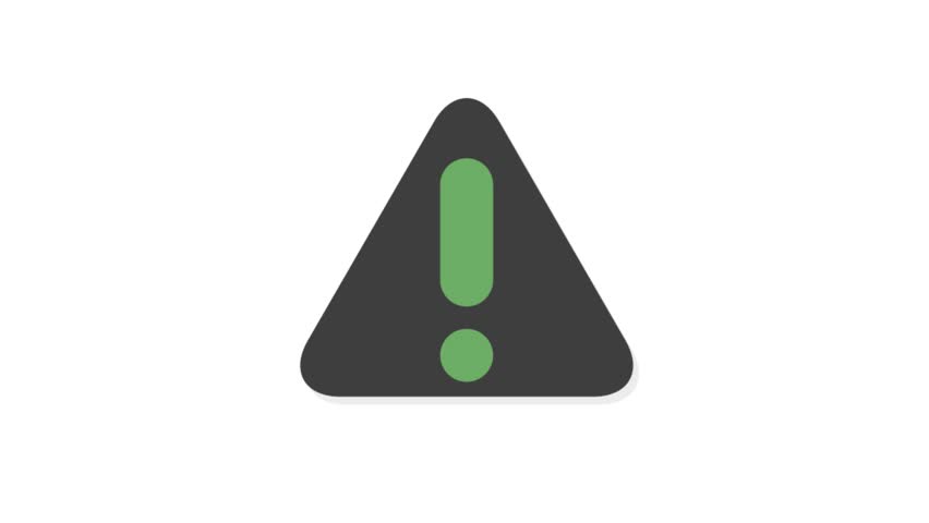 852x480 Warning Signs Icons Animation With Stock Footage Video