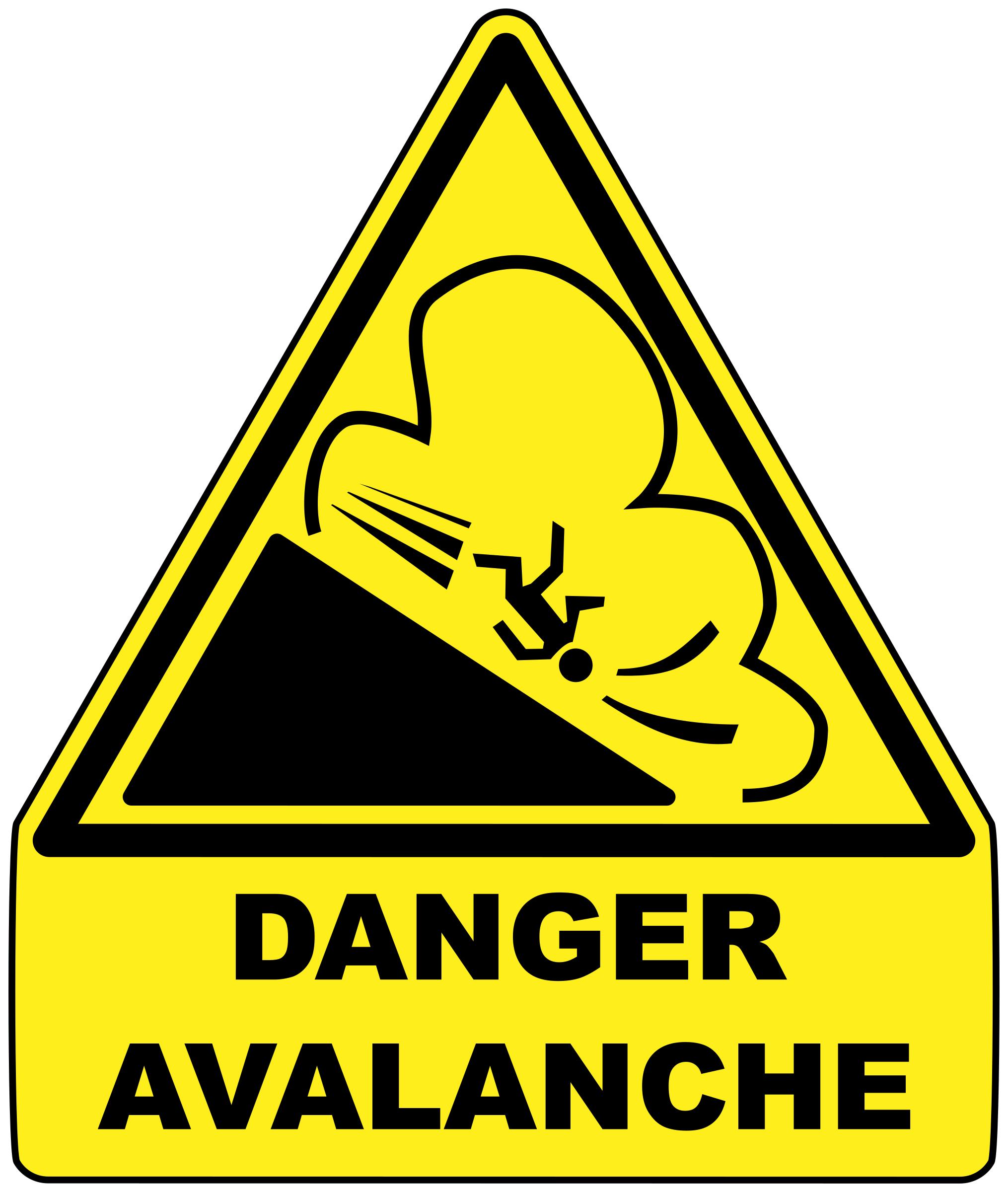 2030x2400 Avalanche Warning Sign Icons Png