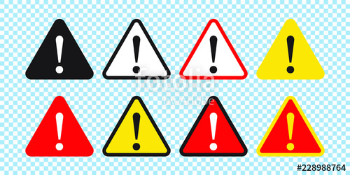 500x250 Danger Sign, Warning Sign, Attention Sign Danger Icon, Warning