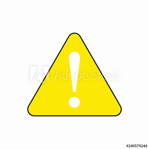 500x500 Warning Attention Sign, Warning Triangle Icon