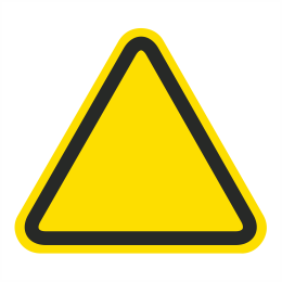 260x260 Custom Iso Hazard Symbol Label
