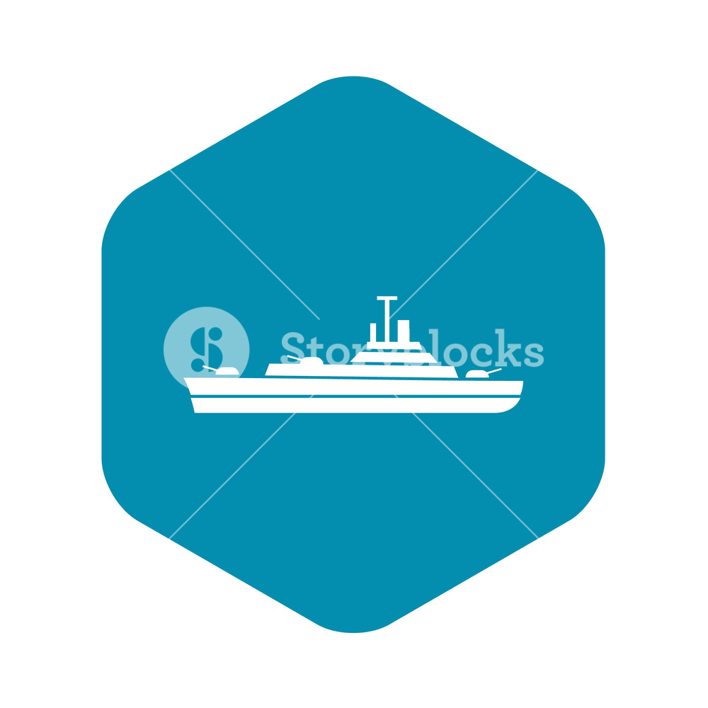 Warship Icon In Simple Style Isolated On White Background 1000x1000 Warship Icon In Simple Style Isolated On White Background