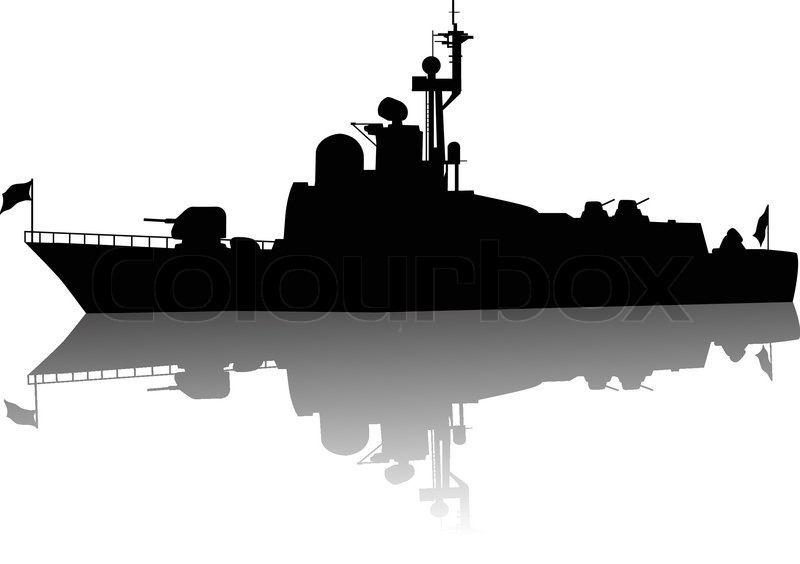 High Detailed Ship Silhouette Stock Vector Colourbox 800x564 High Detailed Ship Silhouette Stock Vector Colourbox