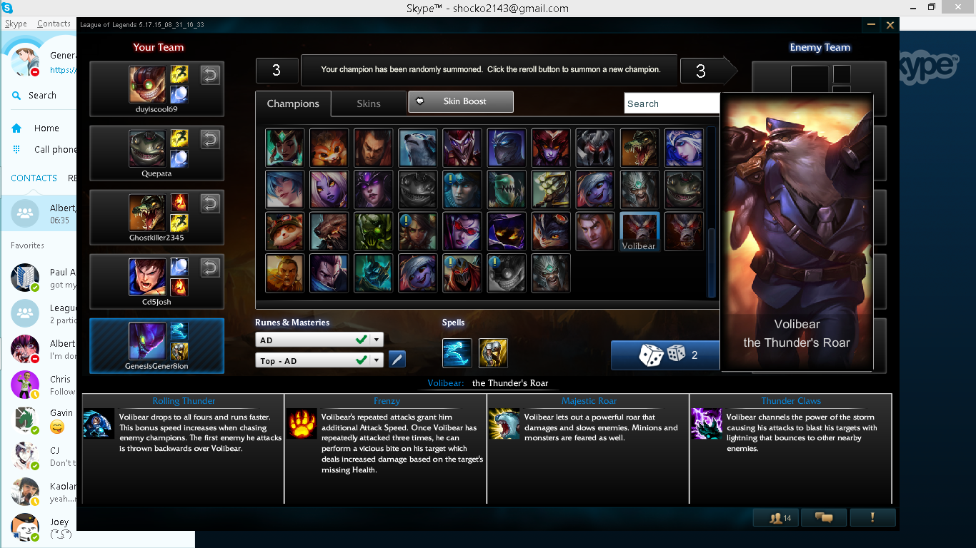 1366x768 Volibear Icon Warwick