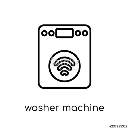 Washer Machine Icon Trendy Modern Flat Linear Vector Washer 500x500 Washer Machine Icon Trendy Modern Flat Linear Vector Washer