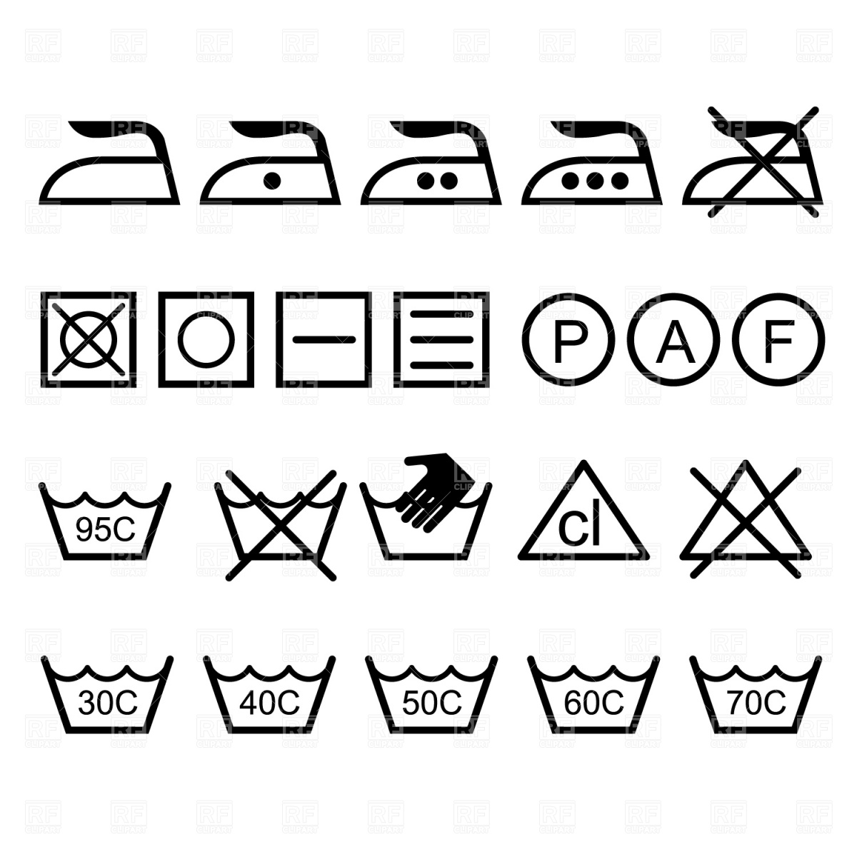 1200x1200 Laundry Icons Vector Image Of Icons And Emblems Prague
